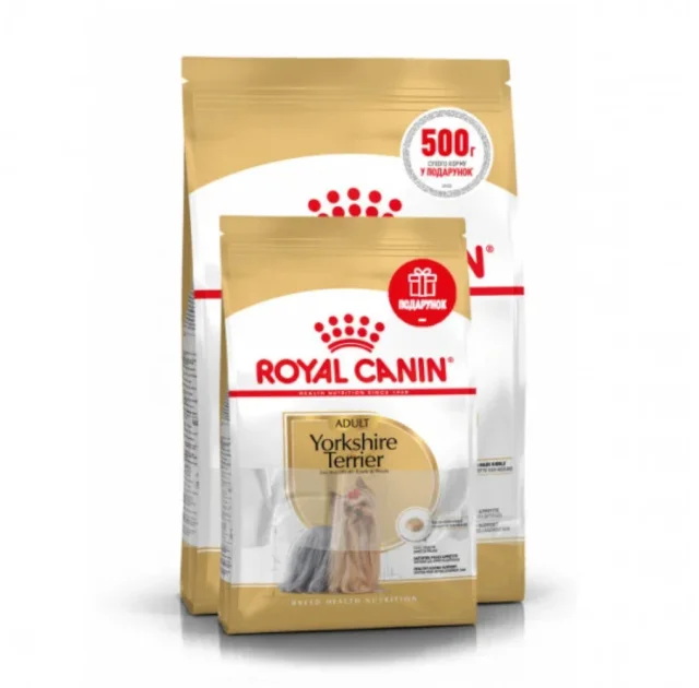 Сухой корм Royal Canin Yorkshire Terrier Adult для йоркширского терьера, 1.5 кг + 500 г в подарок