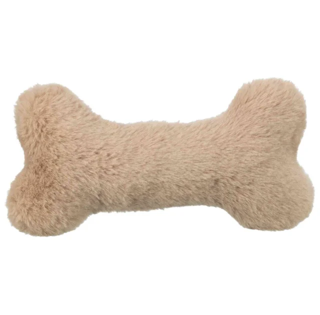 Игрушка Trixie Рождественская косточка для собак, со звуком, плюш, 24 см