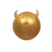 Мяч AnimAll Fun чёртик с пищалкой для собак и кошек, 45 мм, золотой