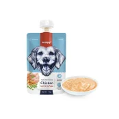 Крем-суп Wanpy Chicken Carrot & Pea для собак, з куркою й морквою, 90 г