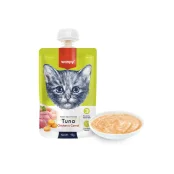 Крем-суп Wanpy Tuna Chicken & Carrot для кошек, тунец и курица с морковью, 90 г