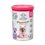 Консерви Pet Chef Turkey для дорослих котів, шматочки в желе, з індичкою, 415 г