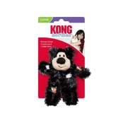 Іграшка KONG Softiтes Patchwork Bear для котів, ведмедик лоскутний, 5.08×10.8×11.43 см