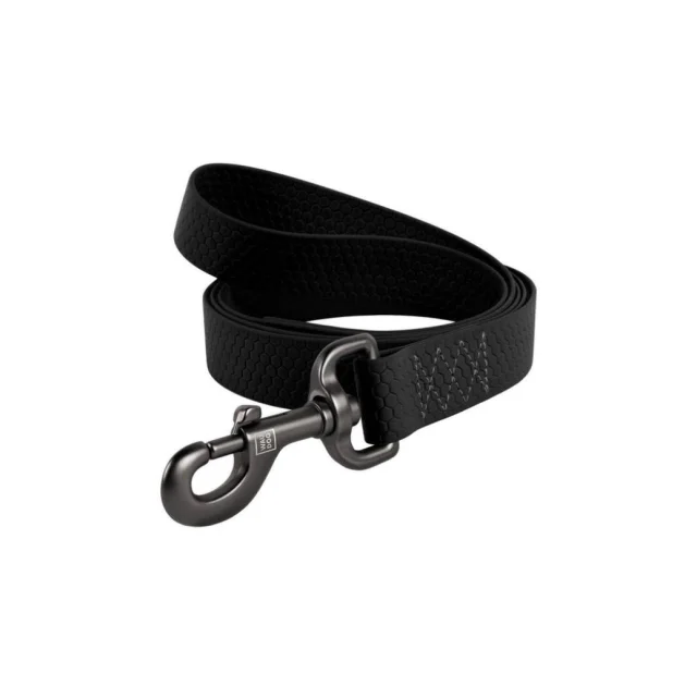 Повідець Waudog Waterproof, для собак водостійкий, розмір L-XXL, ш 25 мм, д 183 см, чорний