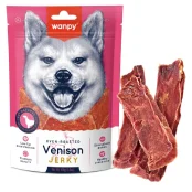 Лакомство Wanpy Soft Venison Jerky Slices для собак, вяленая оленина с уткой, слайсы, 100 г