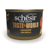 Вологий корм Schesir Taste the World Chicken Masala, консерви для собак, масала з куркою в бульйоні, 150 г