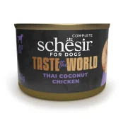 Вологий корм Schesir Taste the World Chicken Thai Coconut, консерви для собак, курка по-тайськи в бульйоні, 150 г