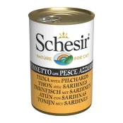 Вологий корм Schesir Tuna with Pilchards для котів, тунець з сардиною в желе, 140 г