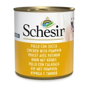 Вологий корм Schesir Chicken With Pumpkin, консерви для собак, курка з гарбузом в желе, 285 г