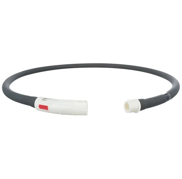 Светящийся ошейник Trixie USB Flash Light Ring для собак, силикон, размер XS-XL, 10 мм/70 см, чёрный/красный