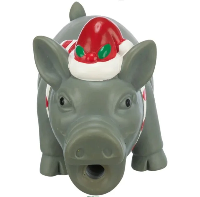 Іграшка Trixie Pig для собак, різдвяне порося, латекс, 16 см