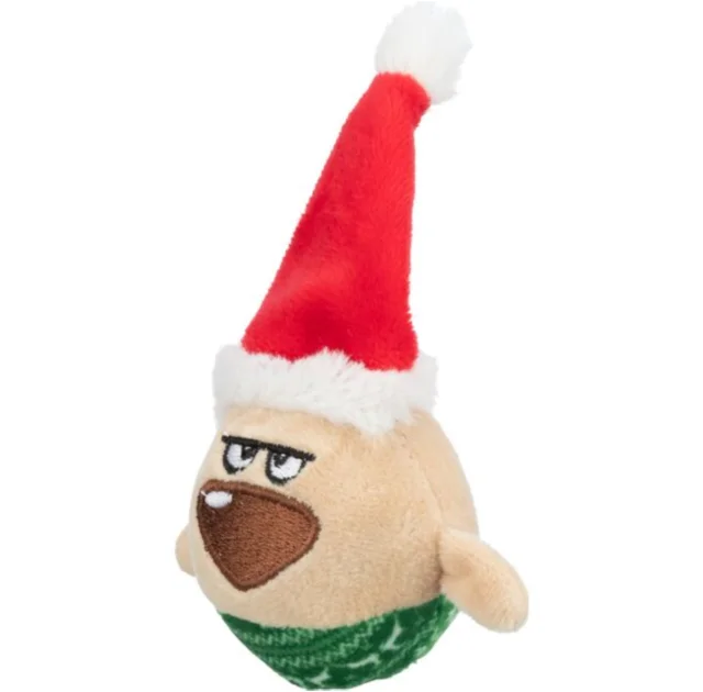 Іграшка Trixie Dwarf для котів, різдвяний гном з брязкальцем, плюш, 6×12 см