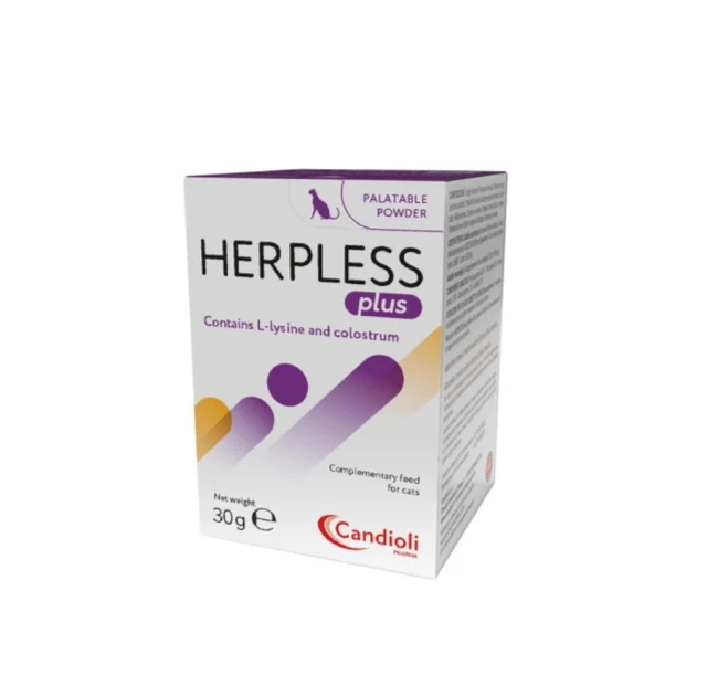Порошок Candioli Herpless Powder для лечения герпесвирусной инфекции у кошек любого возраста, 30 г