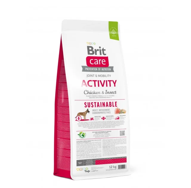 Сухий корм Brit Care Sustainable Activity для активних собак курка і комахи, 12 кг