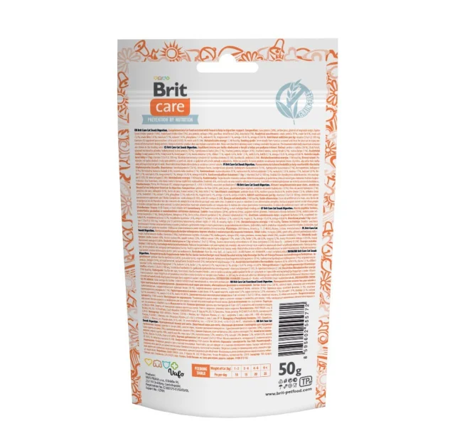 Лакомство Brit Care Functional Snack Digestion для кошек полувлажные для пищеварения, 50 г