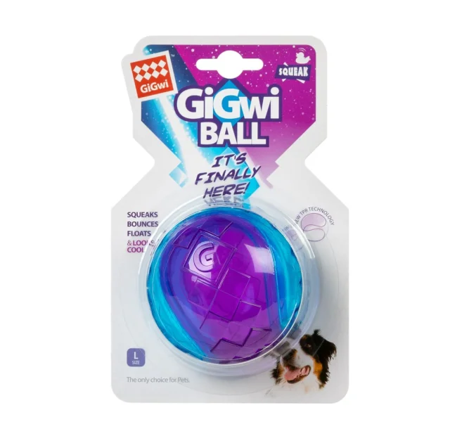 Іграшка GiGwi Ball М'яч з пищалкою, для собак, гума, 8 см