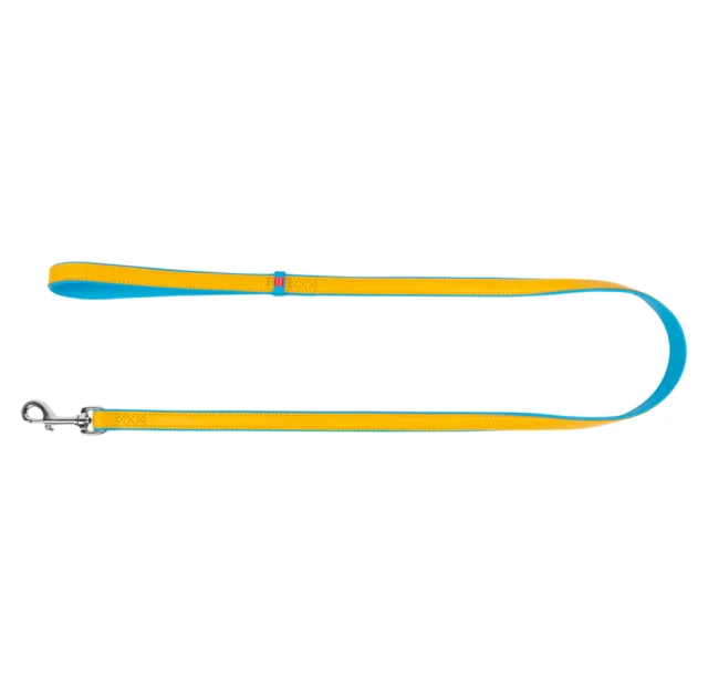 Нашийник шкіряний Waudog Glamour для собак, малюнок "Colors of freedom" S-M, 18 мм/122 см