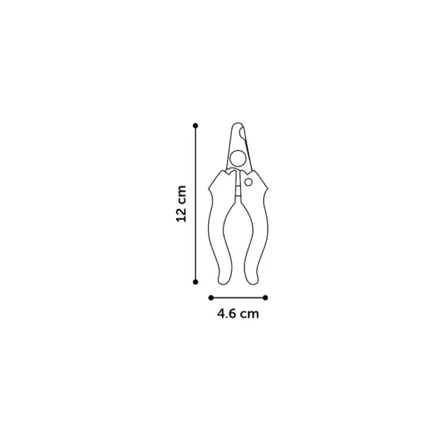 Кігтеріз Flamingo з обмежувачем, для собак, розмір S, 12×4.6 см
