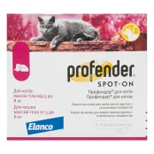 Краплі від глистів Elanco Profender Spot-On для котів від 5 до 8 кг, 1.12 мл, ціна за 1 піпетку