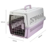 Переноска AnimAll PS-01 для кошек и собак, фиолетовая, 48×32×30 см