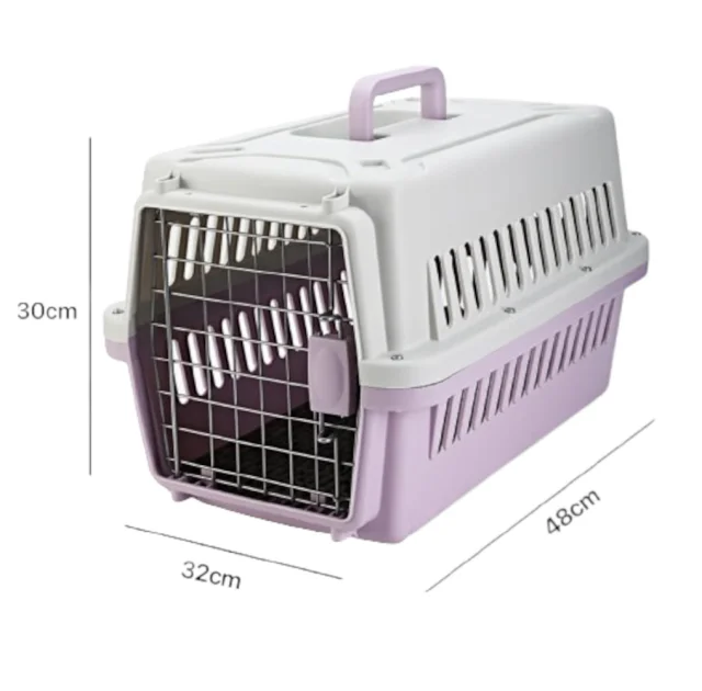 Переноска AnimAll PS-01 для котів та собак, фіолетова, 48×32×30 см