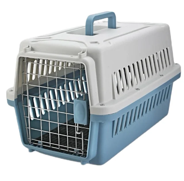 Переноска AnimAll PS-01 для котів та собак, блакитна, 48×32×30 см