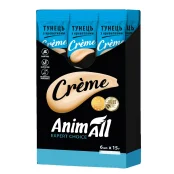 Лакомство AnimAll Сrème для кошек, со вкусом тунец с креветками, 6×15 г