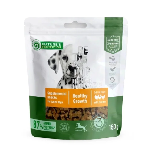 Ласощі Nature's Protection Healthy Growth для молодих собак всіх порід, 110 г