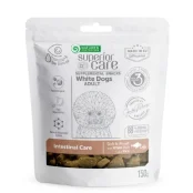 Беззернові ласощі Nature's Protection Superior Care White Dogs Intestinal Care для дорослих собак, біла риба і рис, 150 г