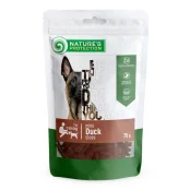 Ласощі Nature's Protection Mini Duck Dices для собак, маленькі шматочки качки, 75 г