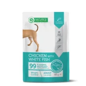 Вологий корм Nature’s Protection Weight Control, для контролю ваги дорослих собак, курка та біла риба, 100 г