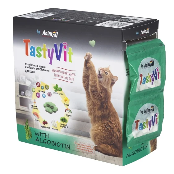 Вітамінізовані ласощі AnimAll TastyVit для котів