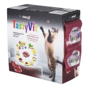 Вітамінізовані ласощі AnimAll TastyVit для котів, з яловичиною, 600 штук (50 пакетів по 12 штук) Вітамінізовані ласощі AnimAll TastyVit для котів, з яловичиною, 600 штук (50 пакетів по 12 штук)