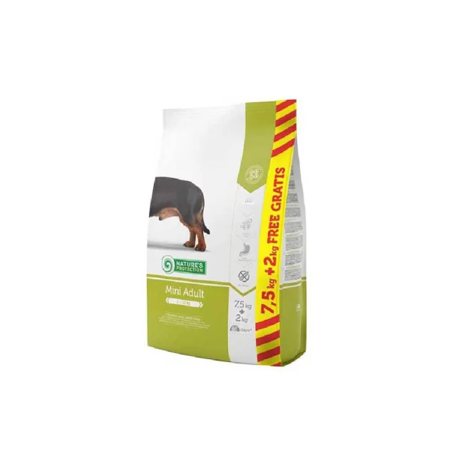 Сухий корм Nature's Protection Mini Adult Small Breeds, для дорослих собак, малих порід, 7.5+ 2 кг