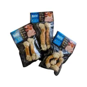 Ласощі AnimAll Dental кістка баварська вузлова з м'ясом курки для собак, 10-12 см, 10 шт