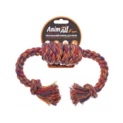 Іграшка AnimAll Fun для собак канат-бочка з двома вузлами, 33 см