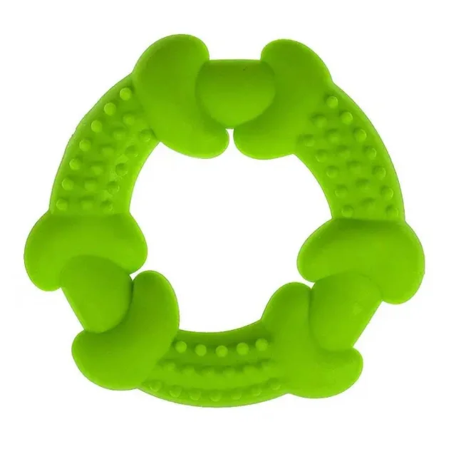 Игрушка для собак Dental Gum кольцо с шипами резиновое, 10,5 см.