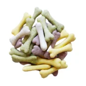 Ласощі AnimAll Crunch Dog, печиво кістка Mix, розмір М, 3 кг