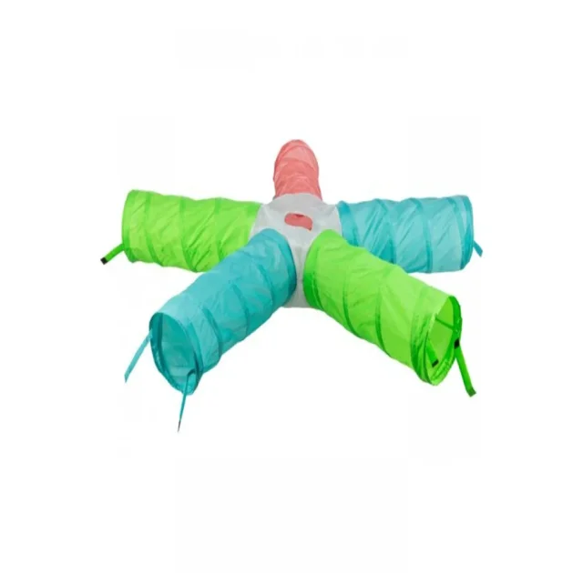 Игровой тоннель Trixie Playing Tunnel для карликовых кроликов и морских свинок, 6 входов, нейлон, 5×18 см/47 см