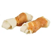 Лакомство Flamingo, жевательные кости для собак с мясом курицы, 2 шт по 11 см, 70 г