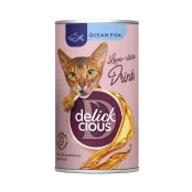 Напиток для кошек Delickcious Ocean Fish океаническая рыба, для кошек, напиток, 140 г