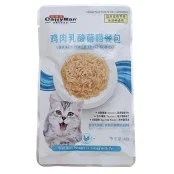 Вологий корм CattyMan Lactobacillus Chicken Feast консерви з пробіотиками, курка в желе, для котів з проблемами травлення, пауч, 45 г