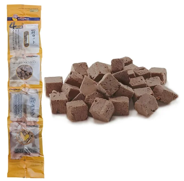 Ласощі CattyMan Freeze Dried Chicken Liver сублімовані кубики курячої печінки, для котів, 40 г (4 х 10 г)