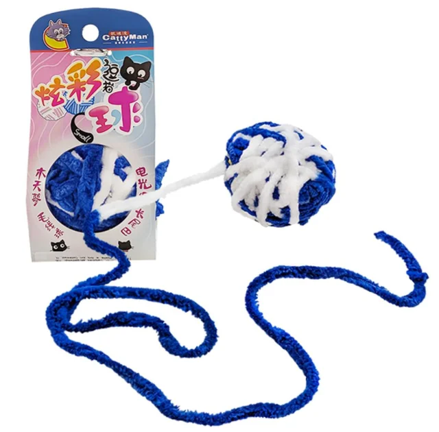 Іграшка CattyMan Caddice Ball м’яч з довгим хвостом, для котів, синій