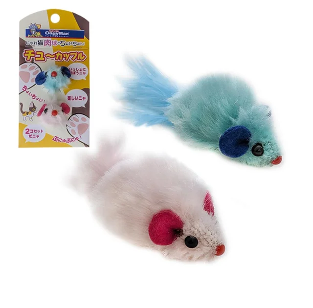 Іграшка CattyMan Mouse Toys плюшеві мишки, набір для котів, 2 шт.