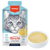 Беззерновой влажный корм Wanpy Meat Broths Chicken для кошек, с курицей, суп, 50 г