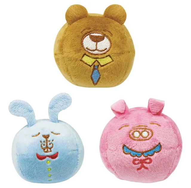 Іграшка DoggyMan Ball Animals для собак, м'яч з пищалкою, в асортименті, 6 см