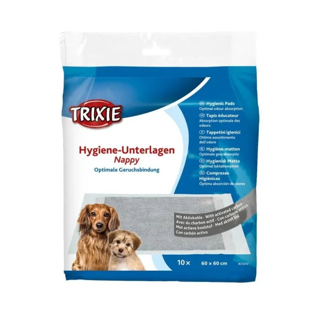 Пелюшки Trixie вбираючі з активованим вугіллям, 60х60 см (10шт/уп)