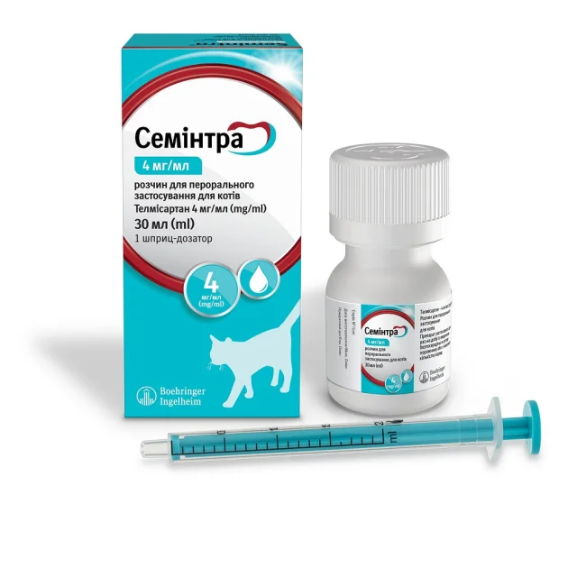 Суспензия Boehringer Ingelheim Semintra для кошек, для лечения ХПН, 30 мл