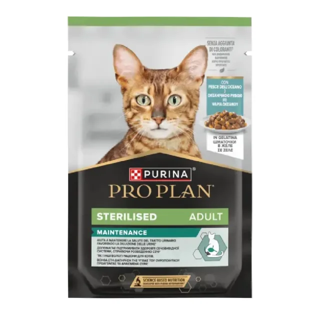 Консервы ProPlan Sterilised для стерилизованных котов, с океанической рыбой, 85 г
